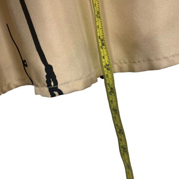 Voom by Joy Han Sleeveless Ruffle Empire Waist Woman Graphic Silk Dress XS - Picture 11 of 11